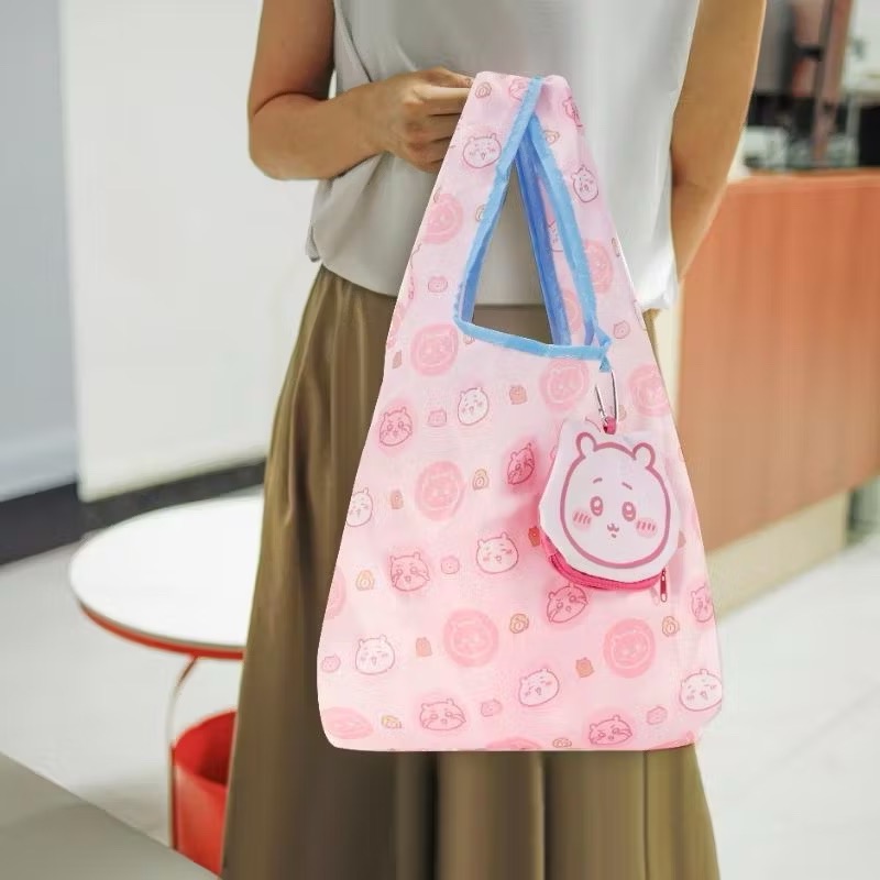 快速出貨🚚吉伊卡哇萌萌大臉摺疊購物袋💓-細節圖5