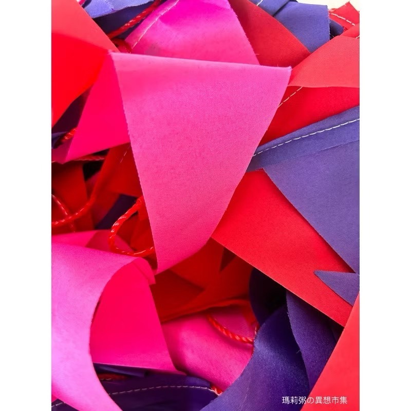 🚩活動用三角串旗 全新現貨 一色串旗 單色串旗 三色串旗 彩色串旗 園遊會/國中小運動會/活動場合適用-規格圖3