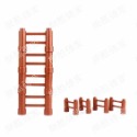 大顆粒積木 建築 蓋房子 樓梯 扣梯  梯子 相容得寶樂高 美高積木兼容 積木配件 大積木 樂酷磚家-規格圖1