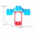 大顆粒積木 鞦韆 遊樂場 樂高 得寶 duplo 美高積木 德寶 兼容 積木配件 積木零件 樂酷磚家-規格圖1