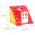 大顆粒積木   閣樓 屋頂 陽台 房屋配件 屋樑 三角屋頂 樂高得寶相容 美高積木 德寶兼容 樂酷磚家-規格圖1