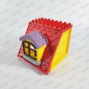 紅色閣樓+黃色凸窗紫屋簷+1隨機牆