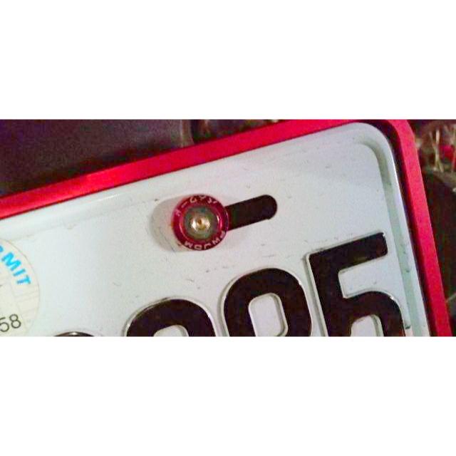 10個價格 M6 墊片螺絲 車牌螺絲 牌框螺絲 機車 汽車 引擎室 裝飾螺絲 6mm 彩色墊片 鋁合金 不鏽鋼螺絲 檔車-細節圖6