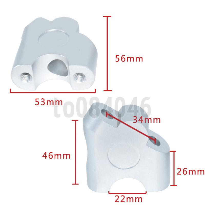22mm 車把 增高 後移  曼巴 MMBCU 車把座 車把加高 細把 手把 把座 檔車 車把增高 加高 升高 龍頭-細節圖6
