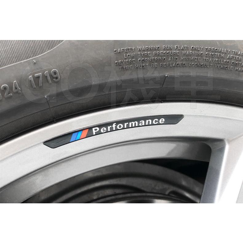 汽車 鋁圈貼紙 造型 裝飾 刮傷 鋁貼 BMW 輪圈 輪胎 輪子 休旅車 轎車 SUV 掀背車 防水貼紙-細節圖6