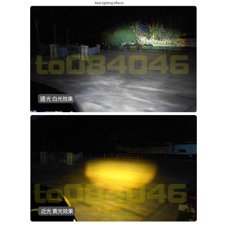 H4 惡魔眼 白光 黃光 雙色 爆閃 LED HS1 黃金光 魚眼大燈 直上 機車大燈 新勁戰 機車 摩托車 檔車 改裝-細節圖6