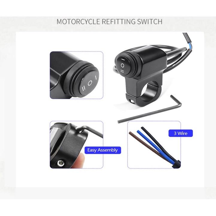 車把 防水開關 三檔開關 霧燈 日行燈 手把開關 兩段 三段 機車 開關 檔車 改裝 小燈 摩托車 霧燈開關 三線-細節圖3