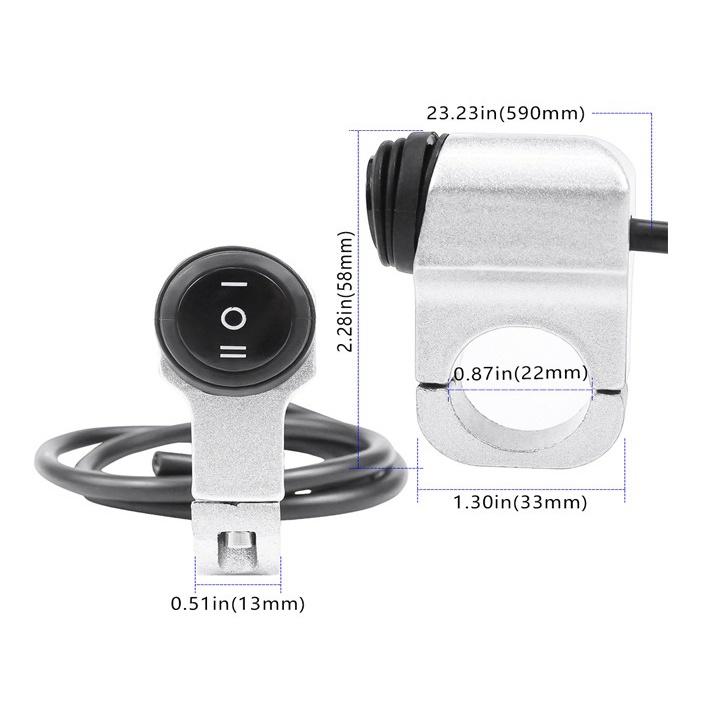 車把 防水開關 三檔開關 霧燈 日行燈 手把開關 兩段 三段 機車 開關 檔車 改裝 小燈 摩托車 霧燈開關 三線-細節圖6