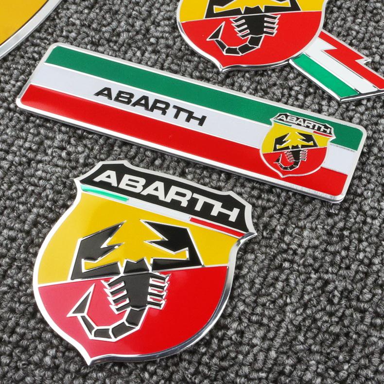 鋁牌貼 ABARTH 金屬貼紙/汽車貼紙/葉子板/防撞貼/義大利/機車/金屬車貼/蠍子/鋁貼/耐熱/排氣管貼紙 汽車-細節圖2