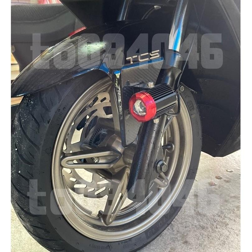 機車 LED 魚眼 霧燈 雙色 黃光 白光 爆閃 前叉霧燈 檔車 重機 DRG FORCE 貨車 雷霆S 新勁戰 摩托車-細節圖8