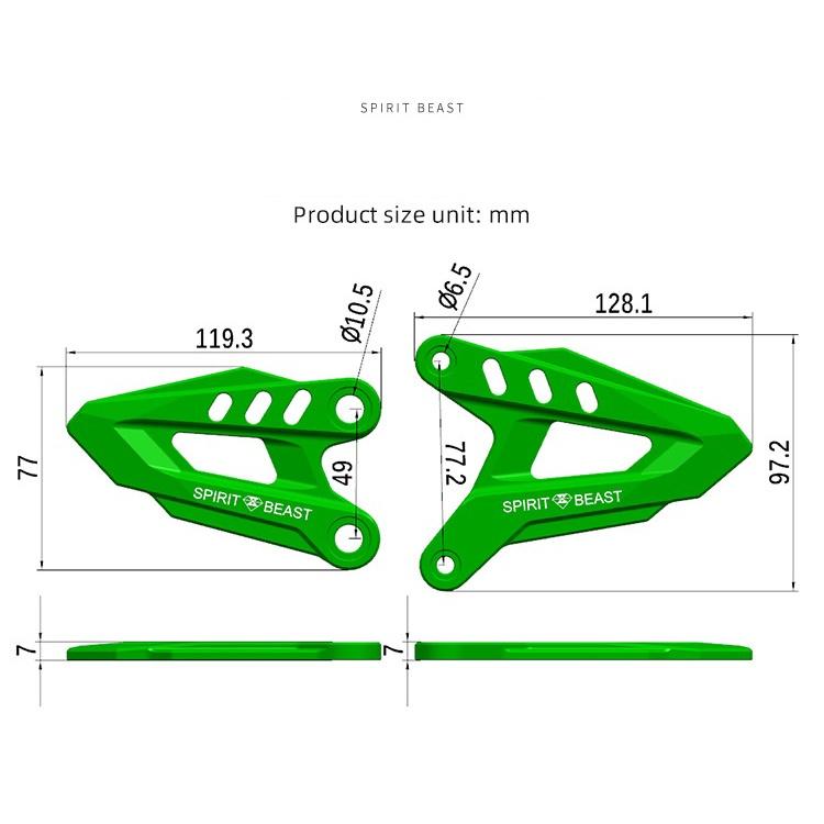 腳踏 裝飾護蓋 NINJA 400 Z400 側蓋 川崎 忍者 原廠 靈獸 支架 KAWASAKI 側架座 忍者400-細節圖3
