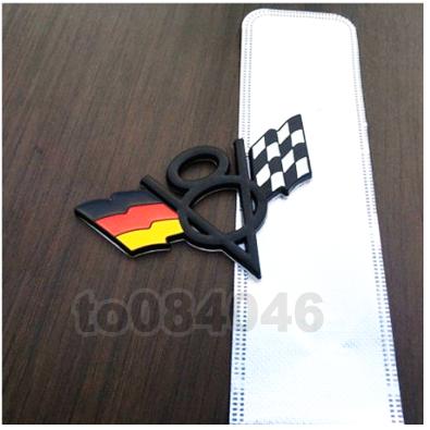 V8 三色 車尾貼鋁牌 鋁標 金屬貼標 義大利 德國 法國 車身貼紙 車殼貼 機車 摩托車 汽車 改裝 防水 造型 車貼-細節圖6