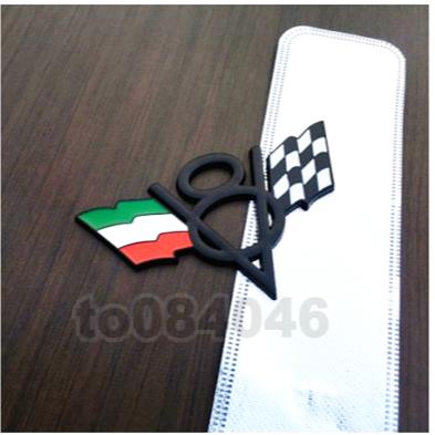 V8 三色 車尾貼鋁牌 鋁標 金屬貼標 義大利 德國 法國 車身貼紙 車殼貼 機車 摩托車 汽車 改裝 防水 造型 車貼-細節圖7