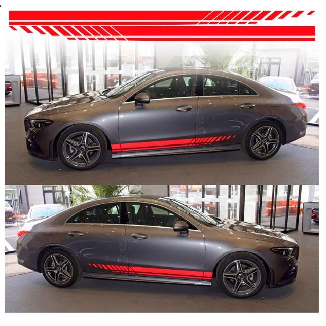 汽車貼紙 汽車線條貼紙 防水 賓士 腰線貼紙 車身貼紙 汽車 車貼 防水車貼 掀背車 轎車 SUV 休旅車 BMW-細節圖3