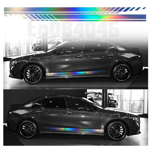 汽車貼紙 汽車線條貼紙 防水 賓士 腰線貼紙 車身貼紙 汽車 車貼 防水車貼 掀背車 轎車 SUV 休旅車 BMW-細節圖4