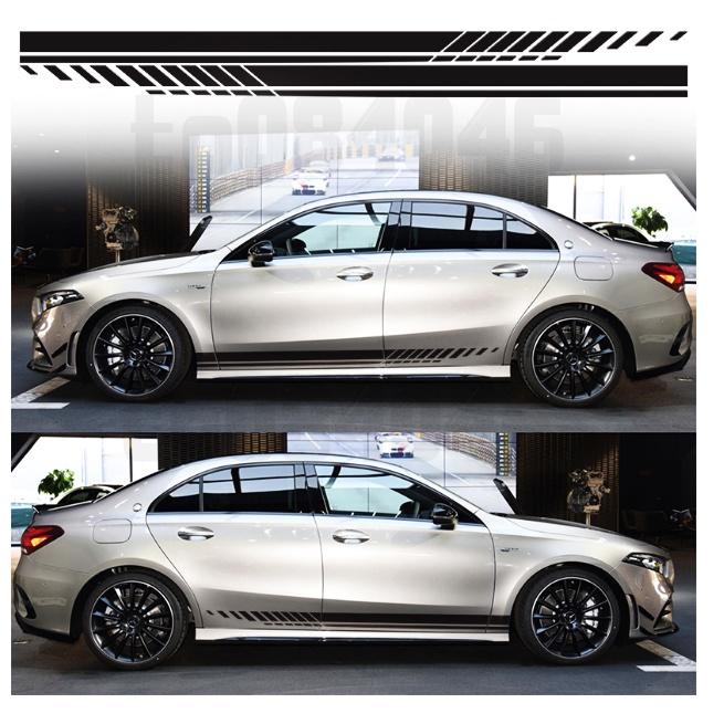 汽車貼紙 汽車線條貼紙 防水 賓士 腰線貼紙 車身貼紙 汽車 車貼 防水車貼 掀背車 轎車 SUV 休旅車 BMW-細節圖6