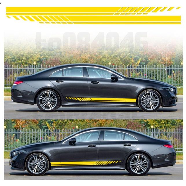 汽車貼紙 汽車線條貼紙 防水 賓士 腰線貼紙 車身貼紙 汽車 車貼 防水車貼 掀背車 轎車 SUV 休旅車 BMW-細節圖7