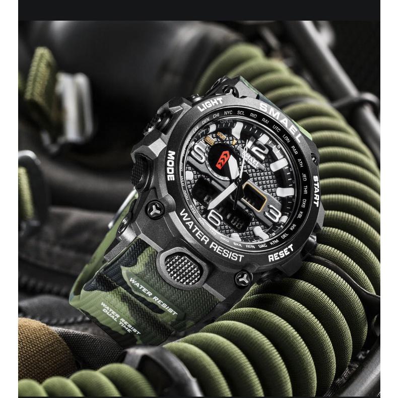 迷彩 多功能電子錶 軍事風 男生手錶 防水 造型男錶 男錶 手錶 流行手錶 韓版 計時 運動錶 防水手錶 男表 機車-細節圖7