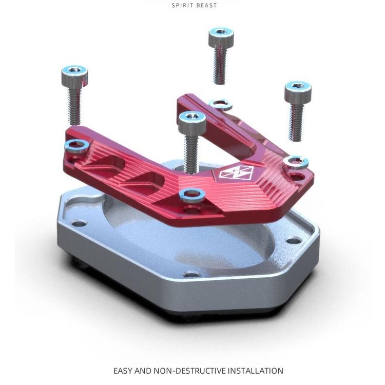 側柱底座 腳架 NINJA 400 Z400 加大側柱 川崎 忍者  原廠 靈獸 支架 KAWASAKI 側架座 加寬-細節圖8