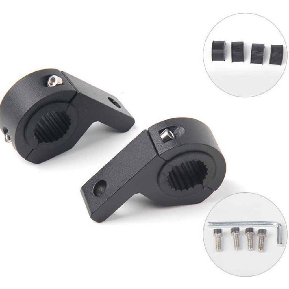 霧燈支架 擴展支架 管夾 橫桿支架 車把 固定支架 保險桿 防摔桿 夾燈 擴展 擴充 固定 保險桿 機車 檔車 電動車-細節圖4