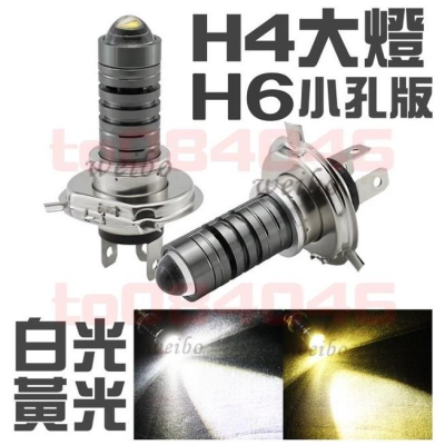 H4 H6 小孔版 黃金光 魚眼大燈 HS1 小魚眼 魚眼 直上型 LED 機車大燈 雷霆S 汽車 機車 摩托車 檔車