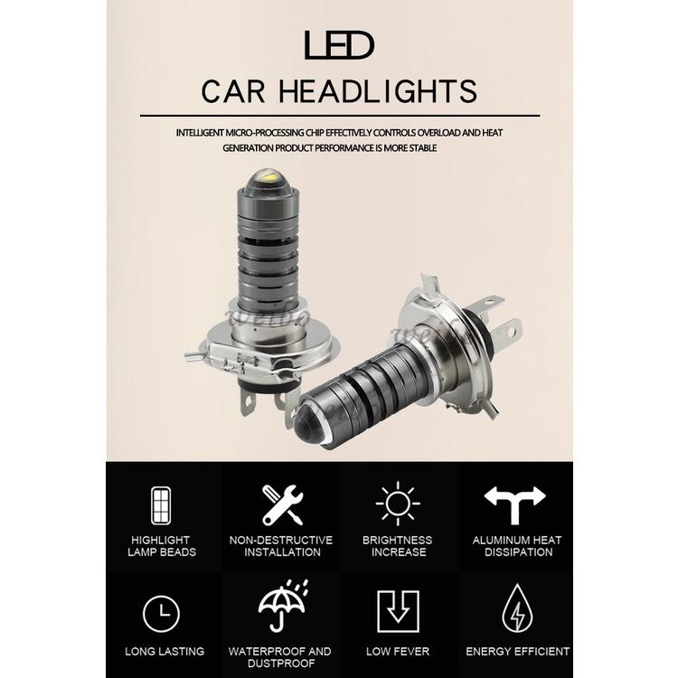 H4 H6 小孔版 黃金光 魚眼大燈 HS1 小魚眼 魚眼 直上型 LED 機車大燈 雷霆S 汽車 機車 摩托車 檔車-細節圖6