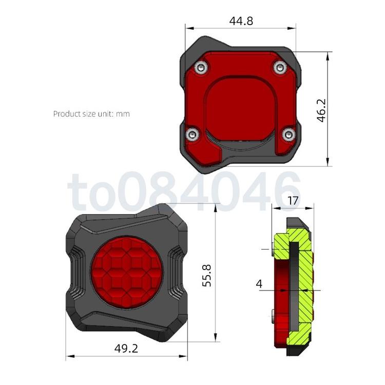 XMAX NMAX 中柱加大座 更好施力 輔助塊 中柱 輔助塊 中撐 主撐墊 YAMAHA-細節圖3