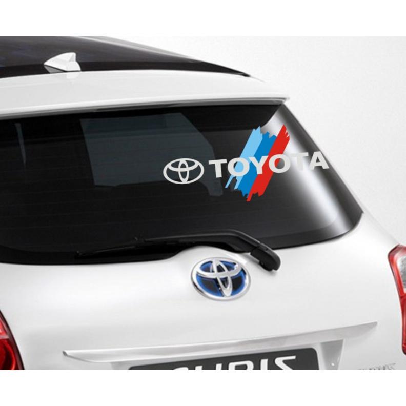 HONDA/後擋風玻璃貼紙/三色造型貼紙/檔風玻璃/ALTIS/TOYOTA/擋風玻璃貼/CRV/HRV/CHR/FIT-細節圖2