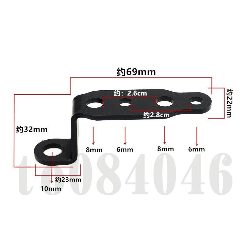 不鏽鋼 多功能 延伸支架 延伸鎖孔 洞洞鐵 螺絲座 後照鏡支架 霧燈 Z型支架 機車 擋車 電動車 行車記錄器 方向燈-細節圖2