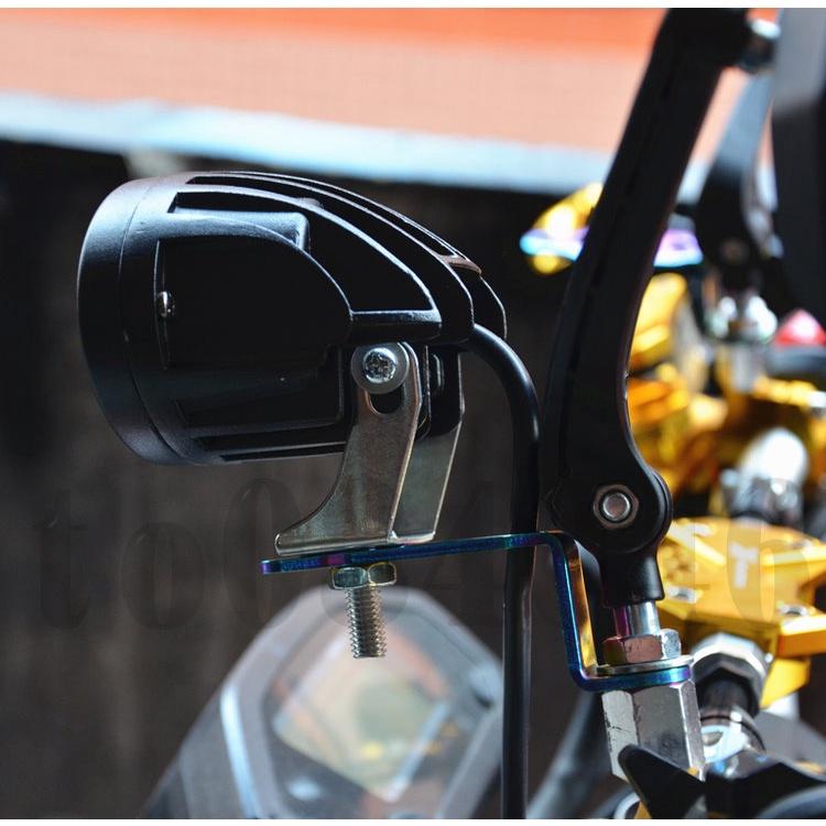 不鏽鋼 多功能 延伸支架 延伸鎖孔 洞洞鐵 螺絲座 後照鏡支架 霧燈 Z型支架 機車 擋車 電動車 行車記錄器 方向燈-細節圖8