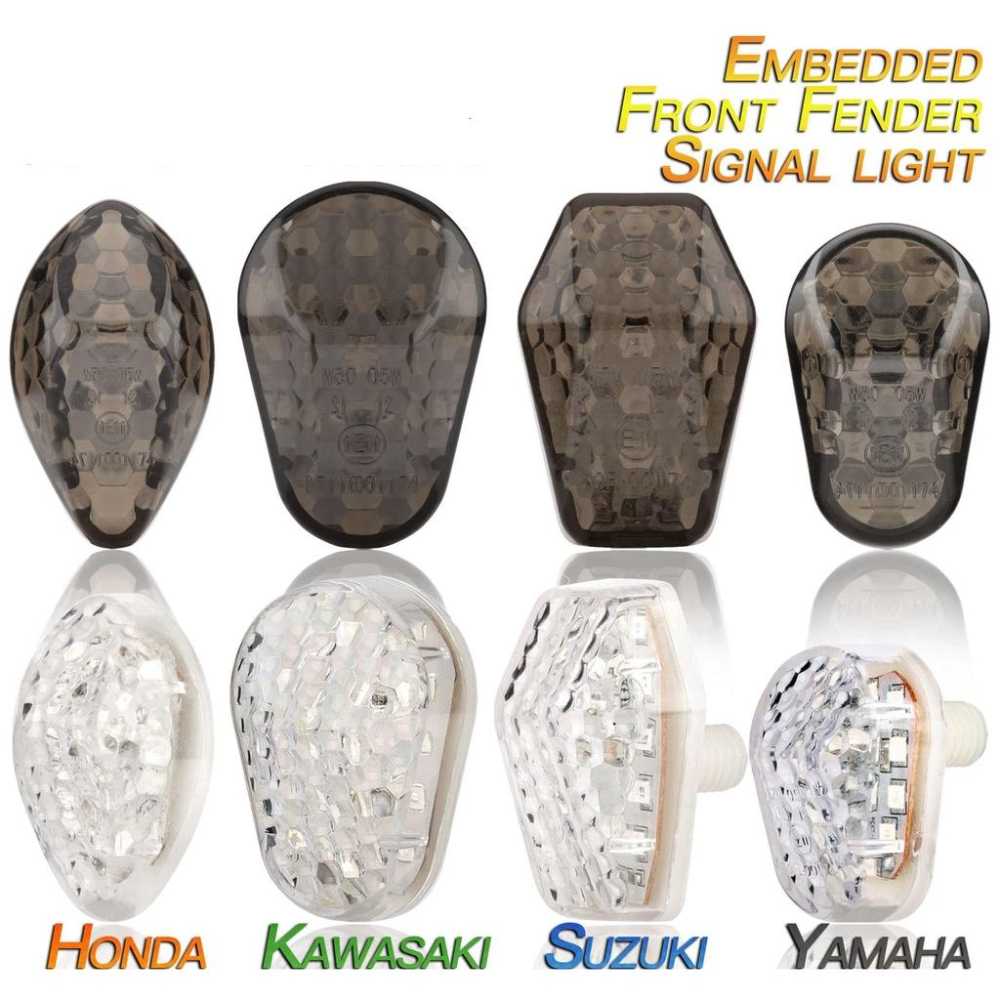 兩入 服貼式 坎入式 LED 方向燈 側向燈 R3 R15 CBR 小阿魯 suzuki MSX 川崎 山葉 MT15-細節圖2