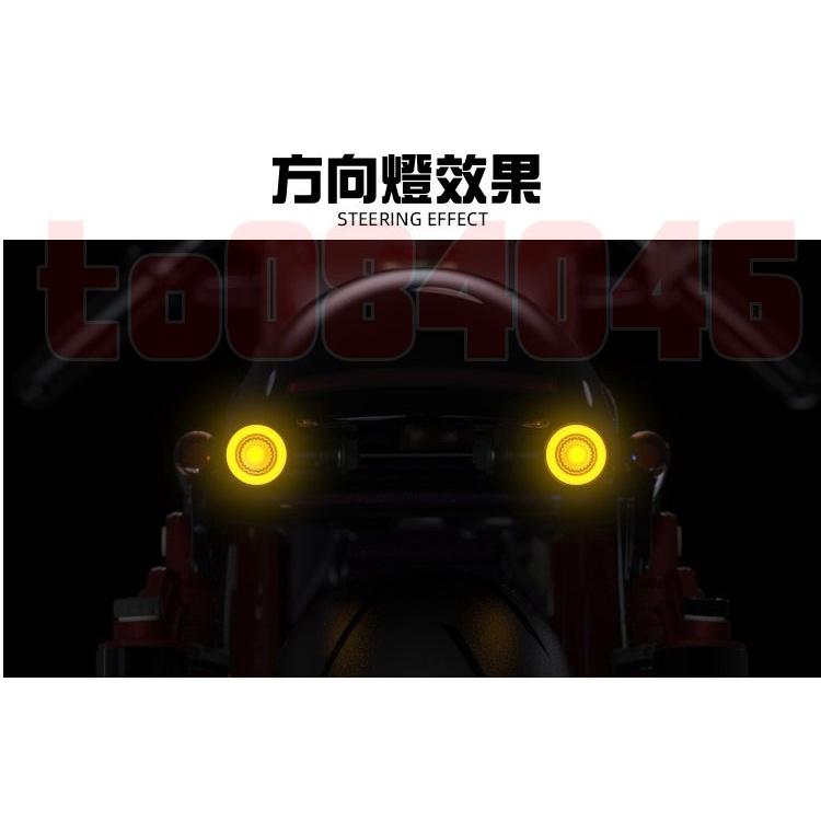 靈獸 迷你 渦輪 復古方向燈 檔車 小尺寸 LED方向燈 機車 重機 高亮度 KRN M3 DRG force 雷霆S-細節圖4