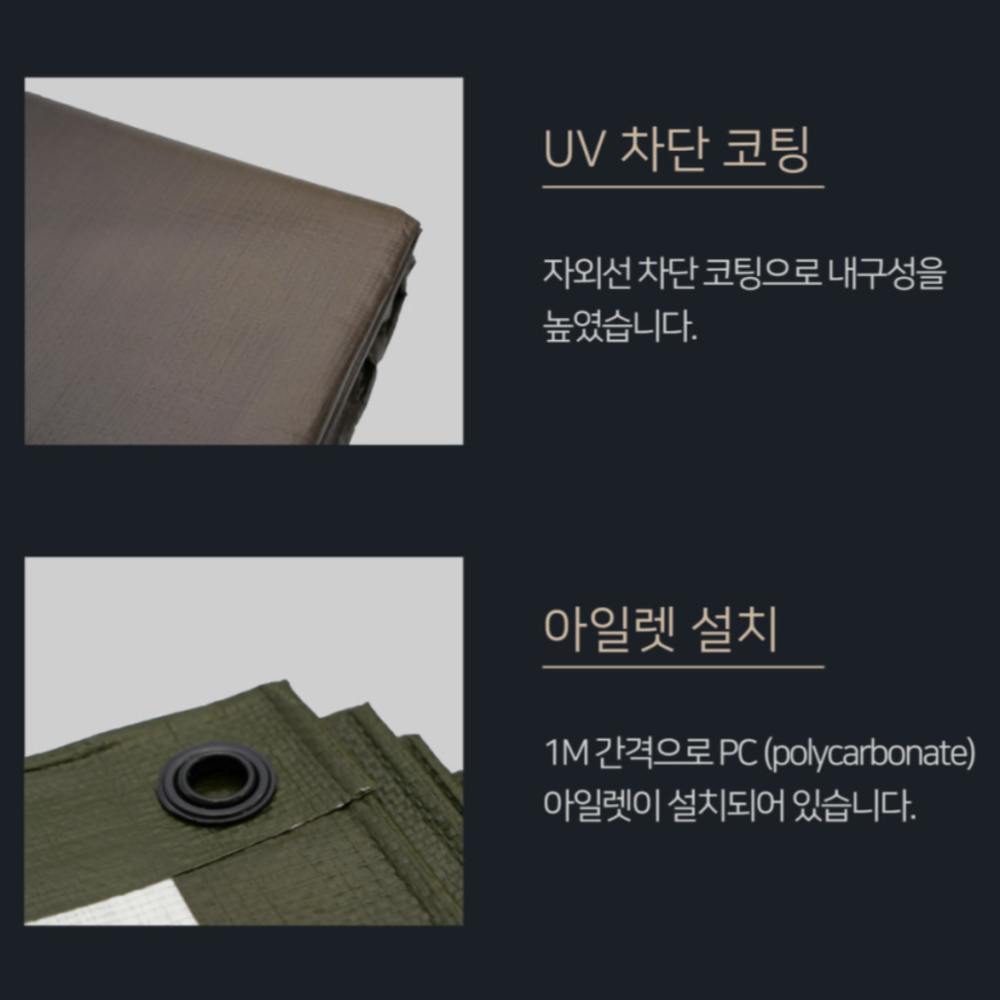 現貨🇰🇷韓國製🇰🇷多功能天幕防水布帳篷防水墊 厚磅數耐刮 露營 地墊 遮陽 防水 大尺寸-細節圖8