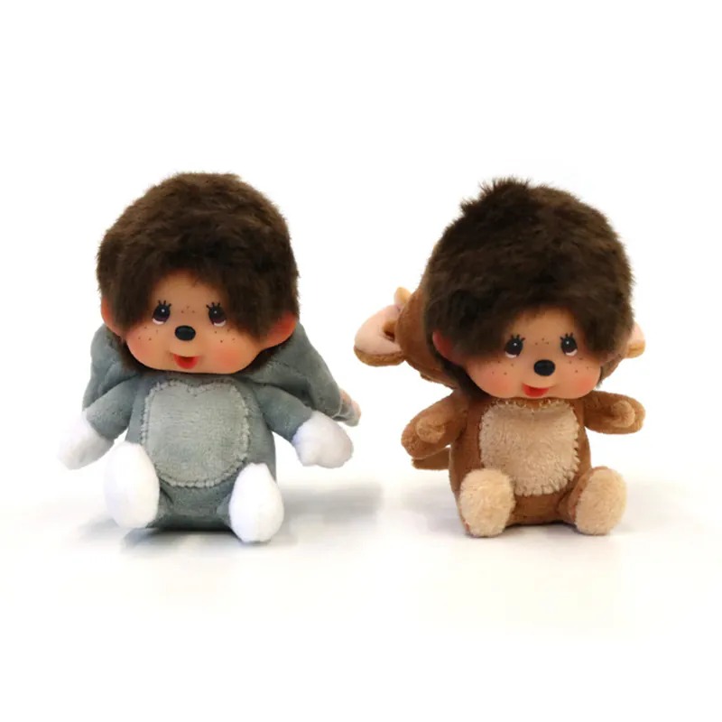 【Sekiguchi正版】夢奇奇 Monchhichi×湯姆貓傑利鼠聯名變裝吊飾 經典卡通角色扮演限定款(1組*2隻)-細節圖2