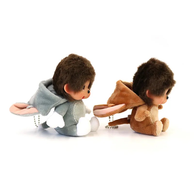 【Sekiguchi正版】夢奇奇 Monchhichi×湯姆貓傑利鼠聯名變裝吊飾 經典卡通角色扮演限定款(1組*2隻)-細節圖3