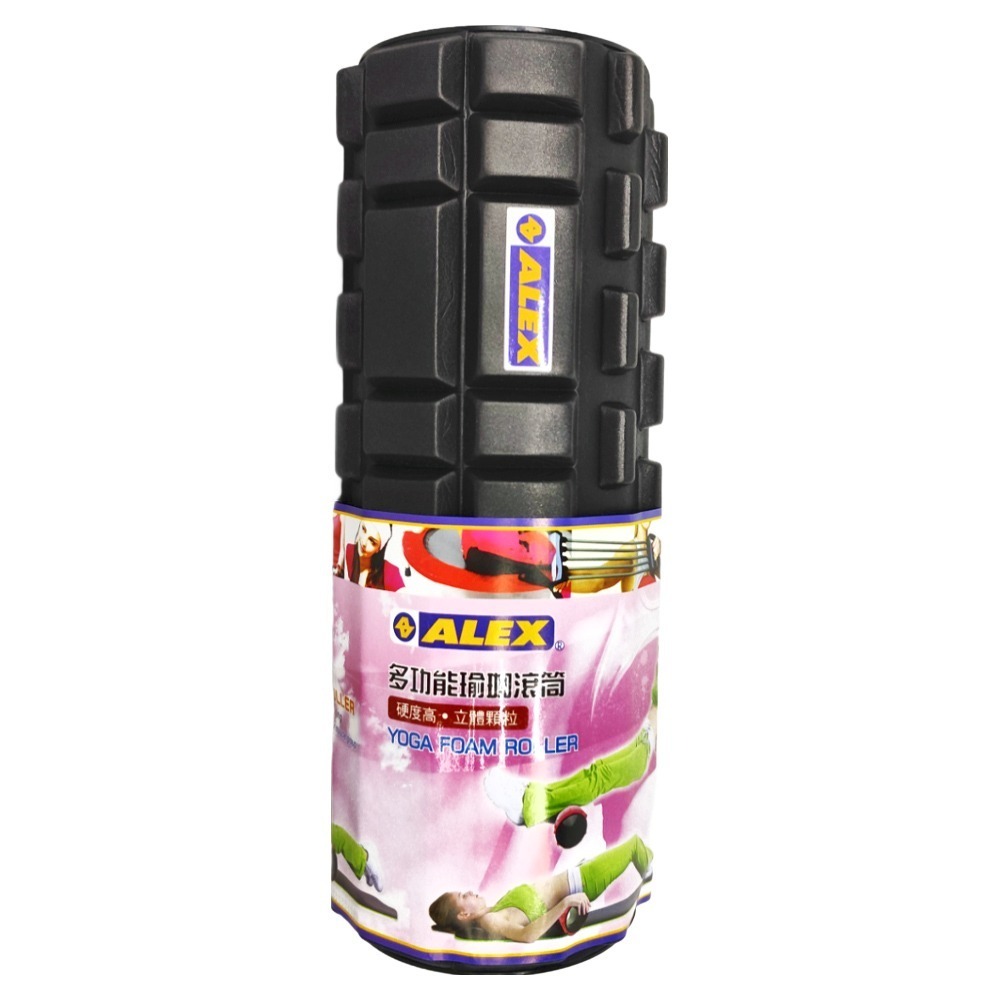 ALEX 多功能瑜珈滾筒 C52 《黑色｜灰色》-細節圖4