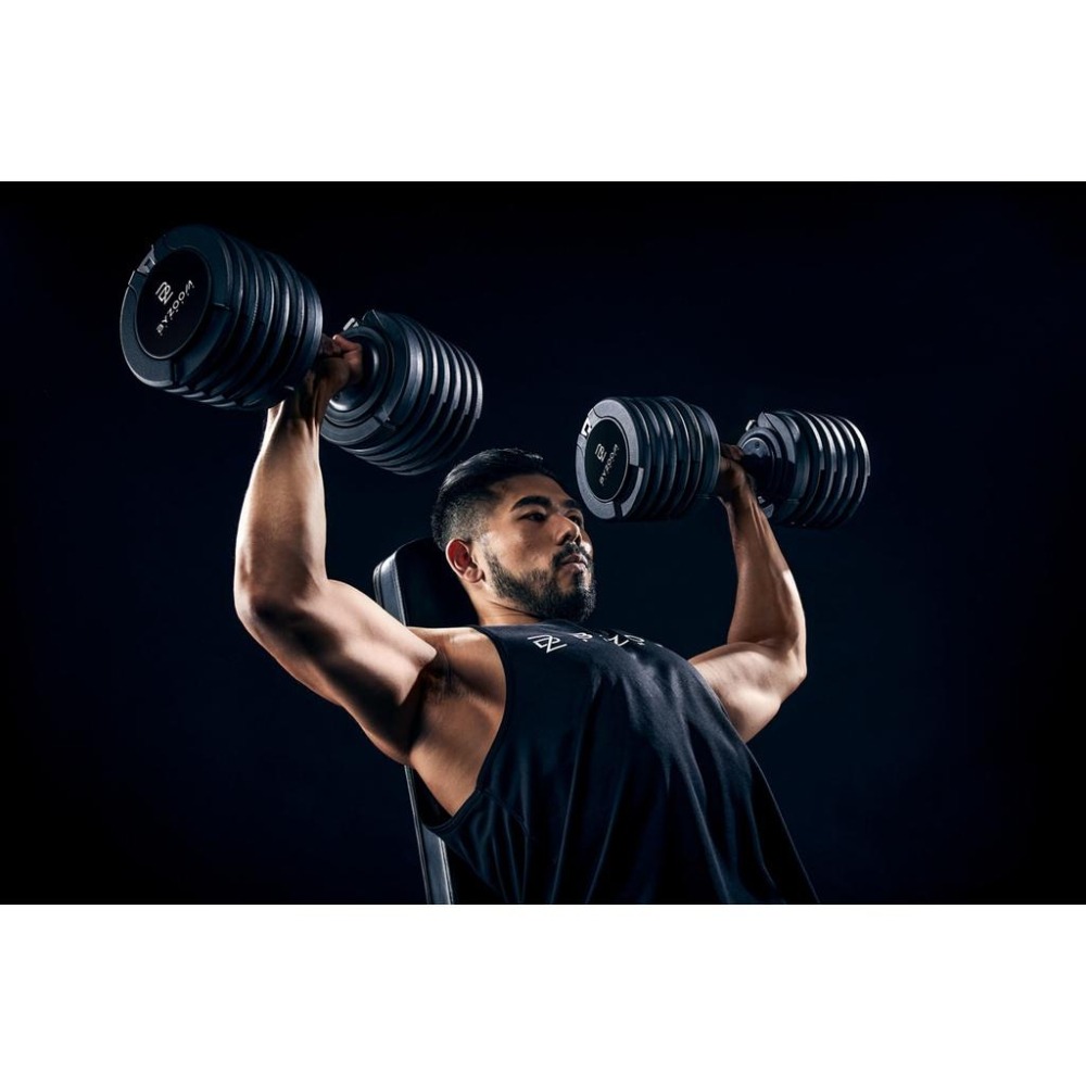 Byzoom Fitness  75磅 (34kg) 可調式啞鈴 黑-細節圖7