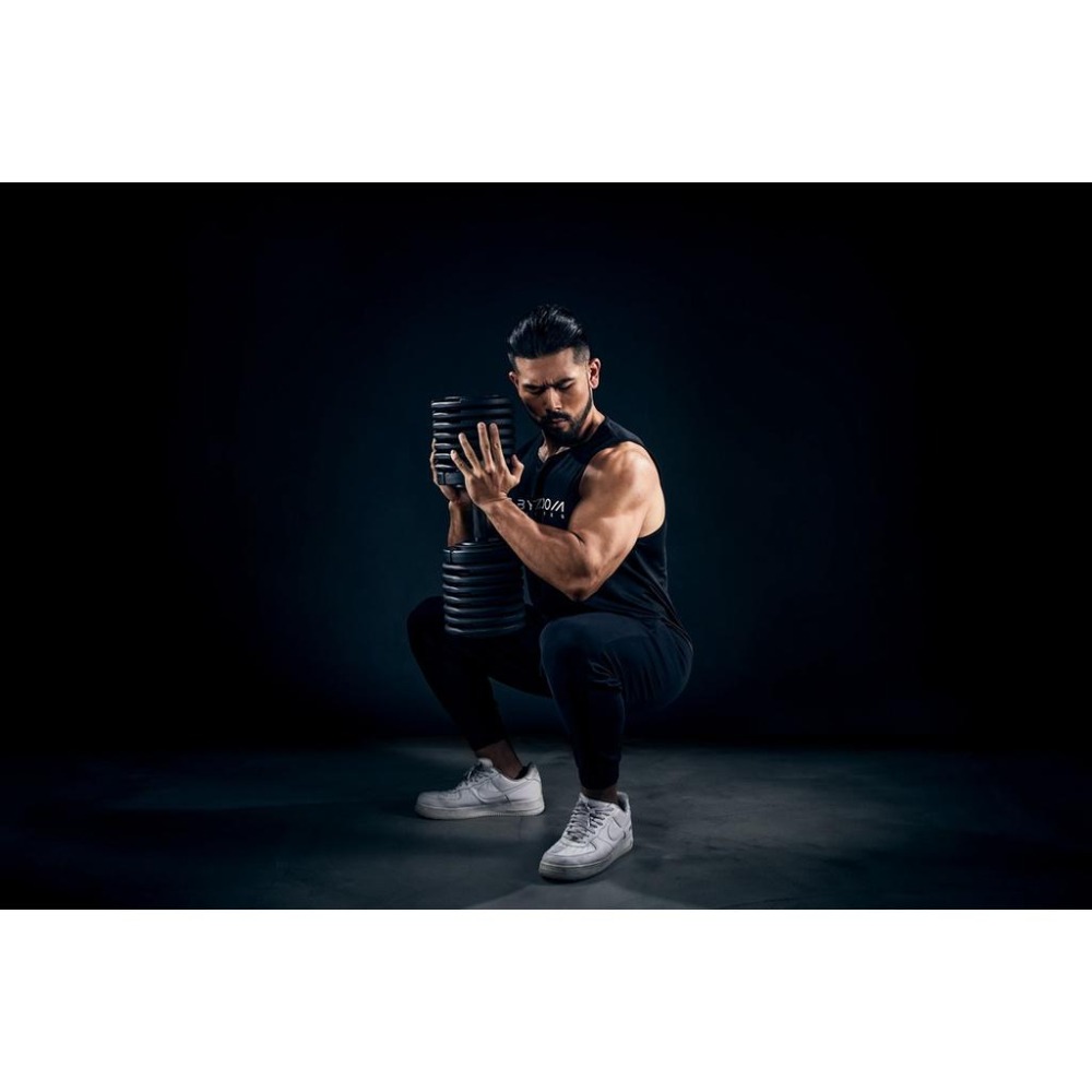 Byzoom Fitness  75磅 (34kg) 可調式啞鈴 黑-細節圖8