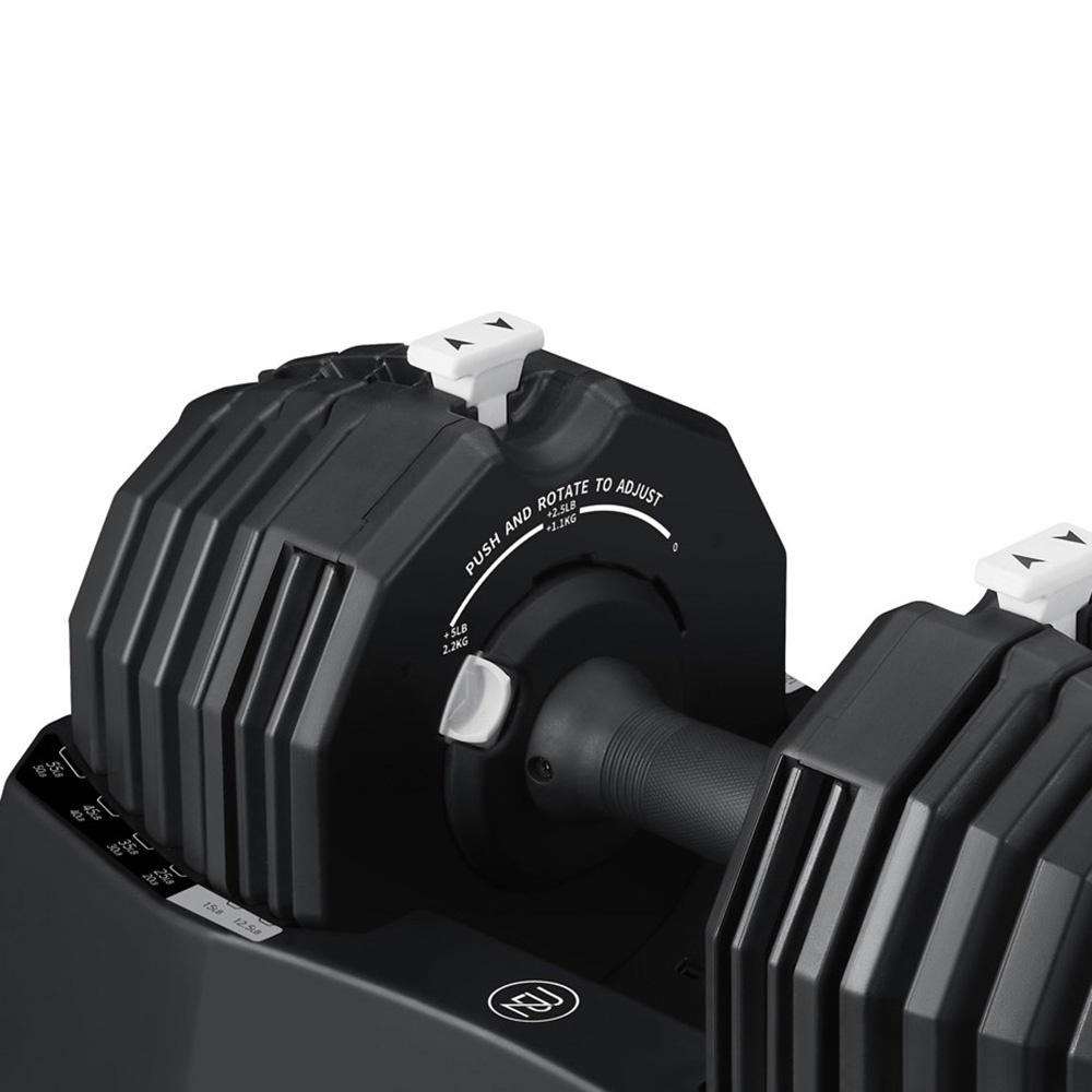 Byzoom Fitness 55磅 (25kg) 調整式啞鈴*2 + 贈專用啞鈴架 [ classic系列 ]-細節圖3