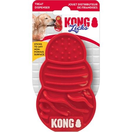 {關門放狗} 美國Kong Licks 經典葫蘆造型 寵物吸盤慢食墊