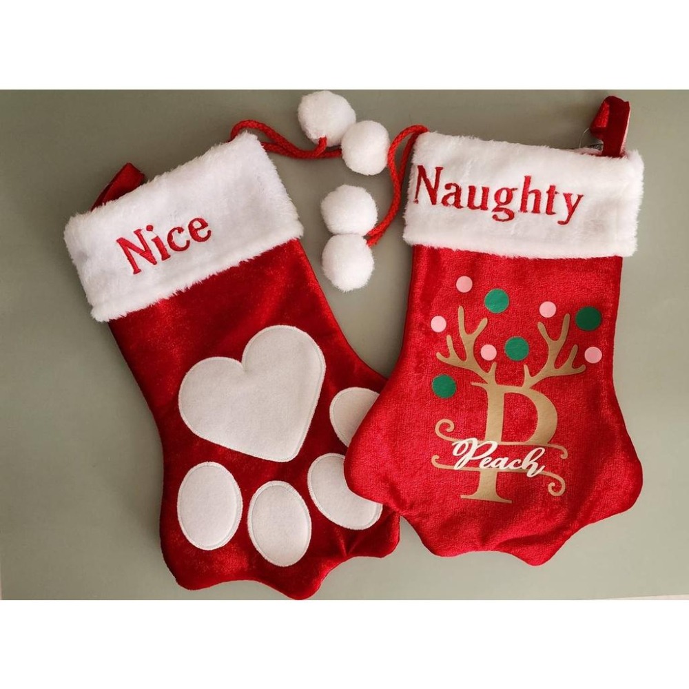 {關門放狗} 美國 Pet Factory Plush Holiday Dog Stocking 寵物專屬聖誕禮物襪-細節圖4