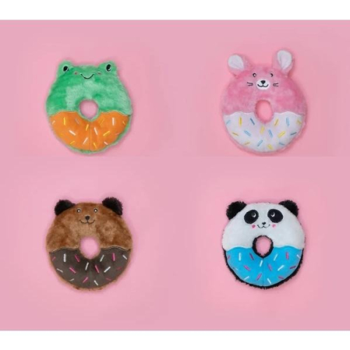 {關門放狗} 美國 ZippyPaws Donutz Buddies 可愛動物甜甜圈 寵物啾啾玩具