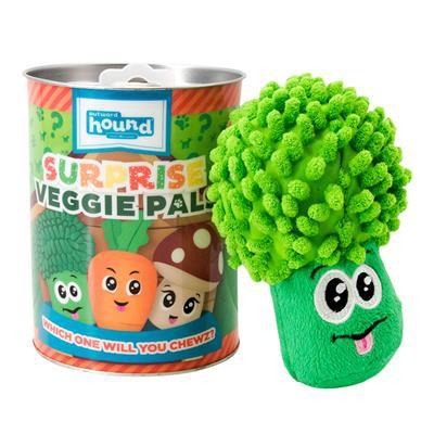 美國Outward Hound Surprise Veggie Pals 蔬菜造型 開罐驚喜 寵物啾啾玩偶-細節圖4