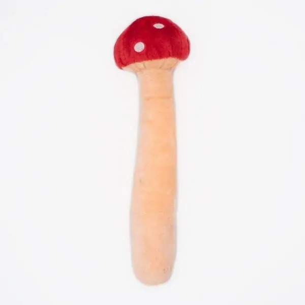 美國 ZippyPaws Jigglerz - Mushroom  搖搖大香菇 寵物啾啾玩偶-細節圖2