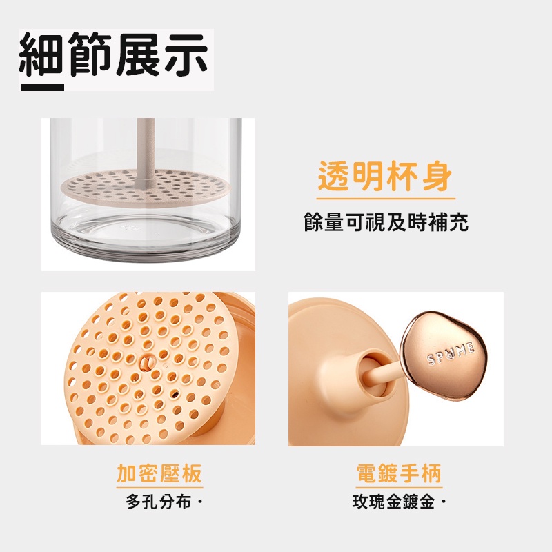 台灣出貨【按壓回彈 快速發泡】洗臉起泡器 輕奢華 打泡器 省力 起泡瓶 快速 洗面乳起泡器 拍拍 泡沫瓶 洗面奶起泡器-細節圖8