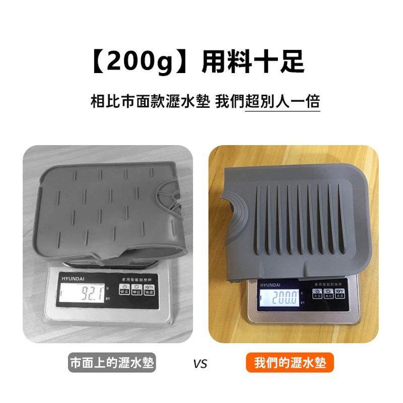 加長【不加價】❤️浴室 水龍頭 瀝水墊 排水墊 矽膠瀝水墊 廚房瀝水 臉盆水龍頭 吸水墊 排水 水槽置物架 水槽 廚房-細節圖2