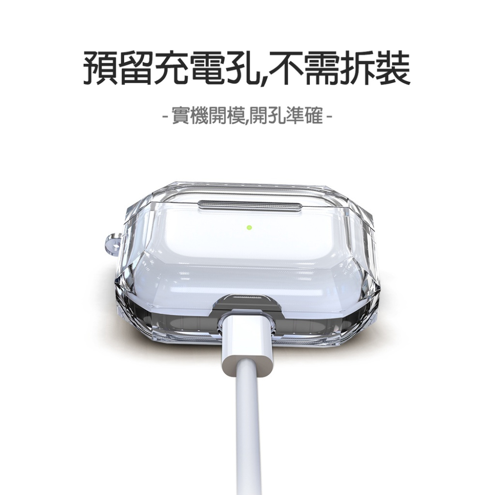 台灣現貨🔥 airpods保護套 冰晶保護殼 蘋果耳機保護套 airpods pro保護套 防摔藍牙耳機保護套-細節圖4