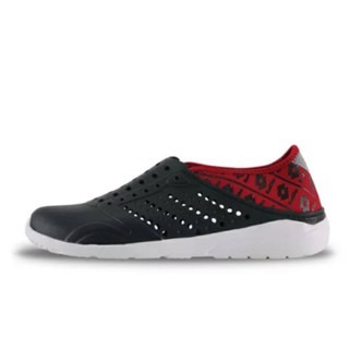 LOTTO樂得-義大利第一品牌 情侶款串標經典洞洞鞋 3650-黑紅 超低直購價250元-細節圖2