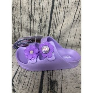 麻糬鞋屋👟DISNEY迪士尼 冰雪奇緣FROZEN 童鞋 防水拖鞋 伯肯拖鞋 [FNKS04767] 紫 特價250元-細節圖2