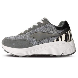 麻糬鞋屋👟KangaROOS美國袋鼠鞋 女款INVADER 86 輕量拼接復古運動鞋KW11218-灰 特價690元-細節圖3